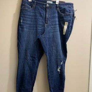 NWT Woman's 20W high-rise skinny jeans